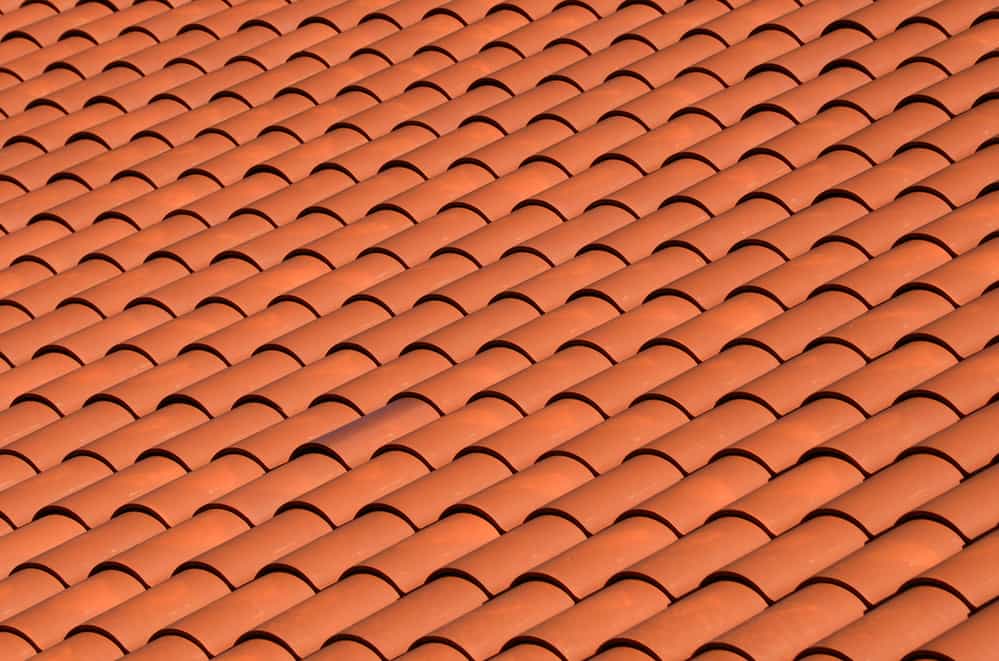 a red tiled terracotta roof