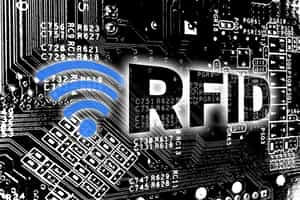 Computer circuit board with RFID label